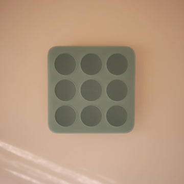 Mushie Silicone Baby Food Freezer Tray With Lid | 9 Cups X 1.5Oz | Bpa Free Storage Container (Blush)