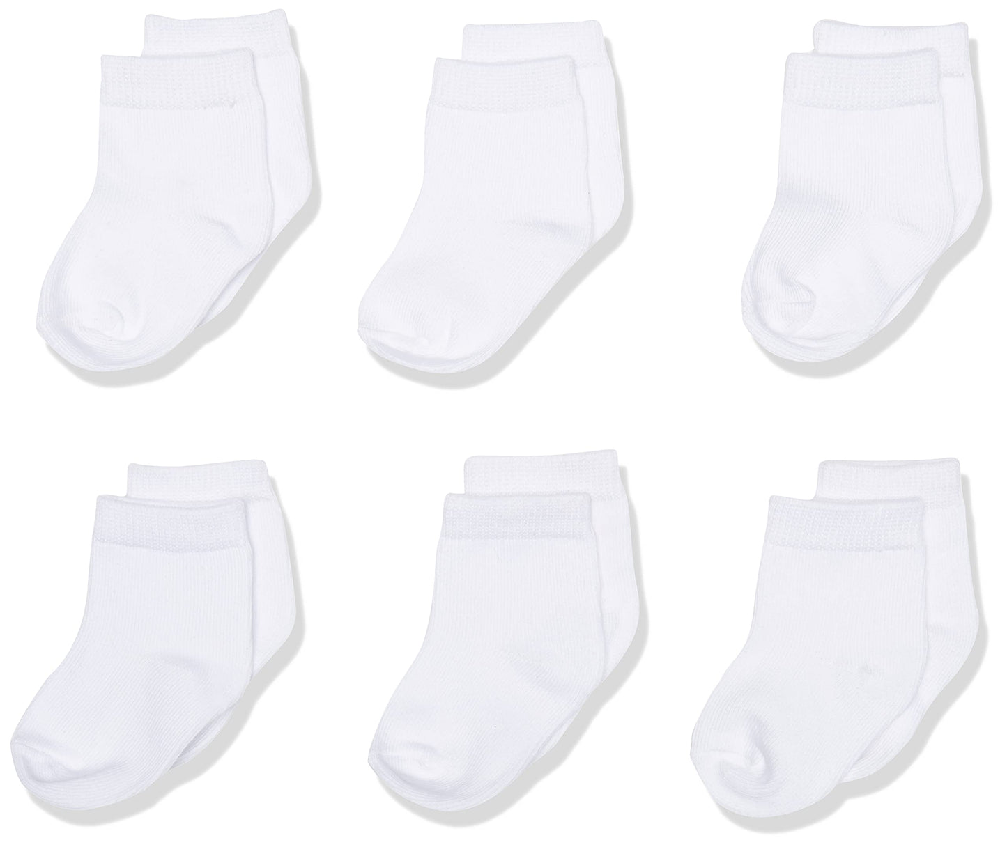 Touched By Nature Baby Organic Cotton Socks, White, 12-24 Months