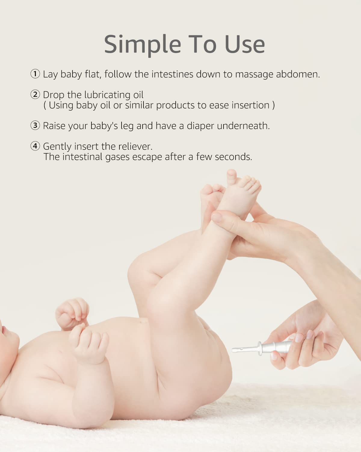 Grownsy Gas And Colic Reliever For Babies, 24Pcs Natural Baby Colic And Gas Relief, Colic Relief For Newborns, Infant Gas Colic