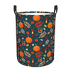 Pevtufa Autumn With Pumpkins Foldable Laundry Basket Organizer,Fabric Clothes Toy Storage Basket Nursery Hamper Storage Bin For