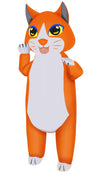 M Mh Zone Inflatable Cat Costume For Kids Funny Halloween Costumes Cosplay Fantasy Blow Up Costume Orange White