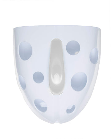 Bizzu Bath Toy Storage, Bath Toy Organizer, Bath Caddy With Handle, Quick Drying Bin & Scoop For Toddlers And Baby, White