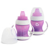 Munchkin Gentle Transition Sippy Trainer Cup, 4 Ounce, 2 Pack, Purple