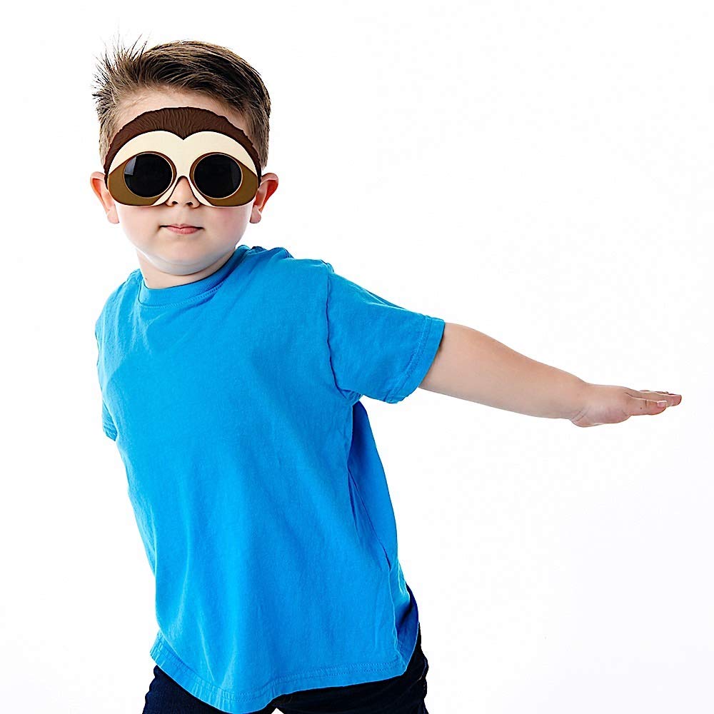 Sun-Staches Sloth Sunglasses | Animal Lil' Characters Costume Accesssory | One Size Fits Most Kids