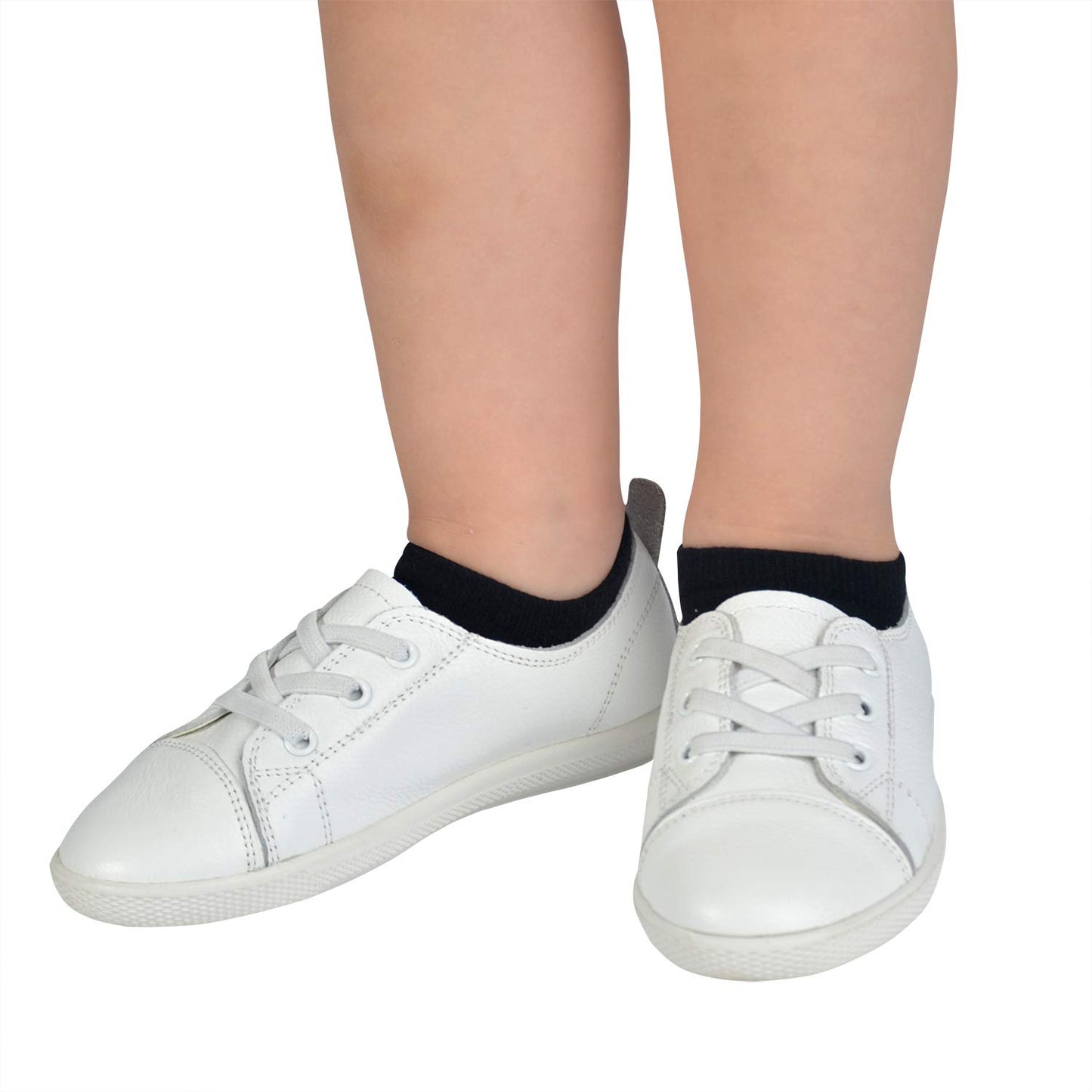 Jormatt 6 Pairs Toddler Little Girls Boys No Show Socks Thin Cotton Soft Anti Slip Low Cut Socks Breathable With Grips, Black S