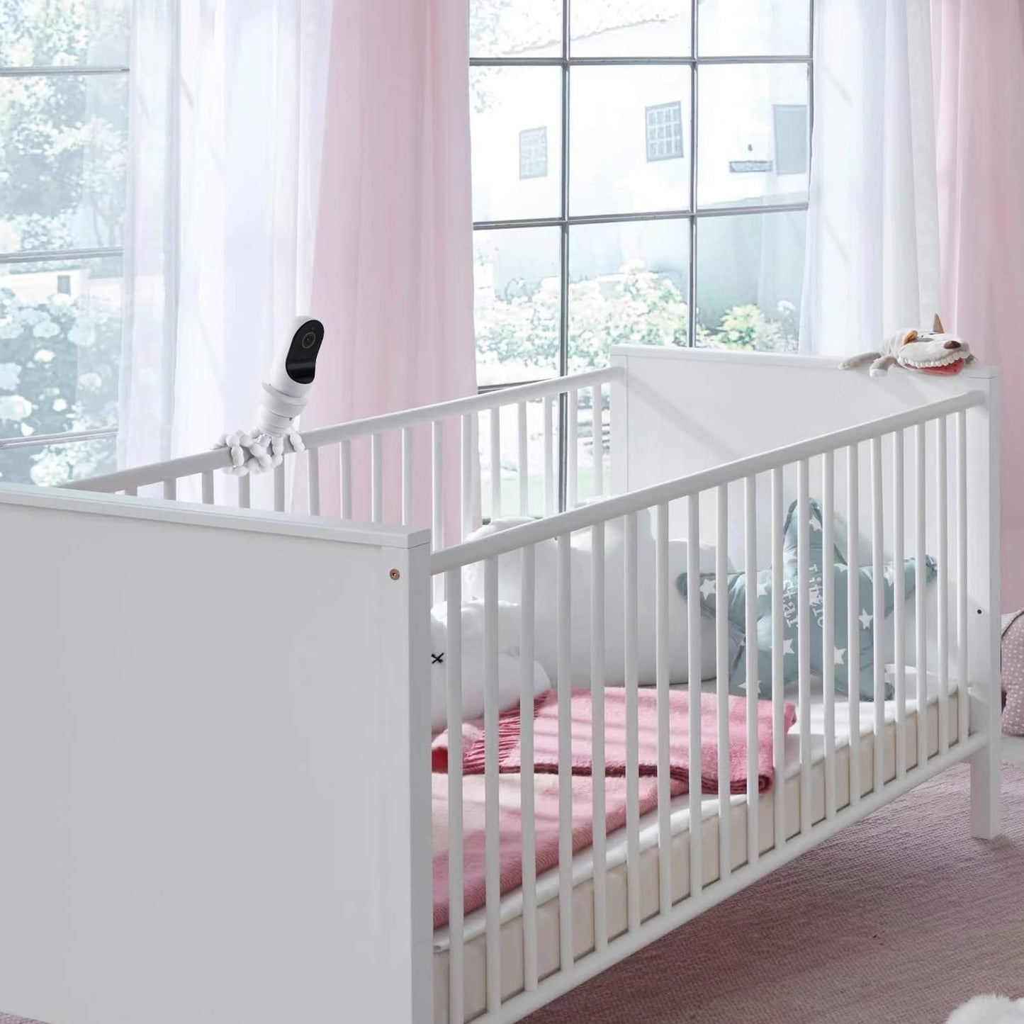 Flexible Tripod Baby Monitor Mount For Owlet Cam And Owlet Cam 2, Attach Your Baby Camera Wherever You Like Without Tools Or Wal