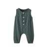 Arleysh Newborn Baby Boys Girls Romper Jumpsuit Cotton Linen Sleeveless Ruffled Bodysuit Infant Summer Clothes Outfits (Green, 1
