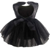 Toddler Girl Baby Lace Flower Sequin Tutu Dress Tulle Pageant Wedding Party Formal Girls Dresses Black 12-18M