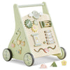 Beright Wooden Baby Walker Push and Pull Learning Activity Walker Kids Activity Toy Multiple Activities Center Develops Motor Sk