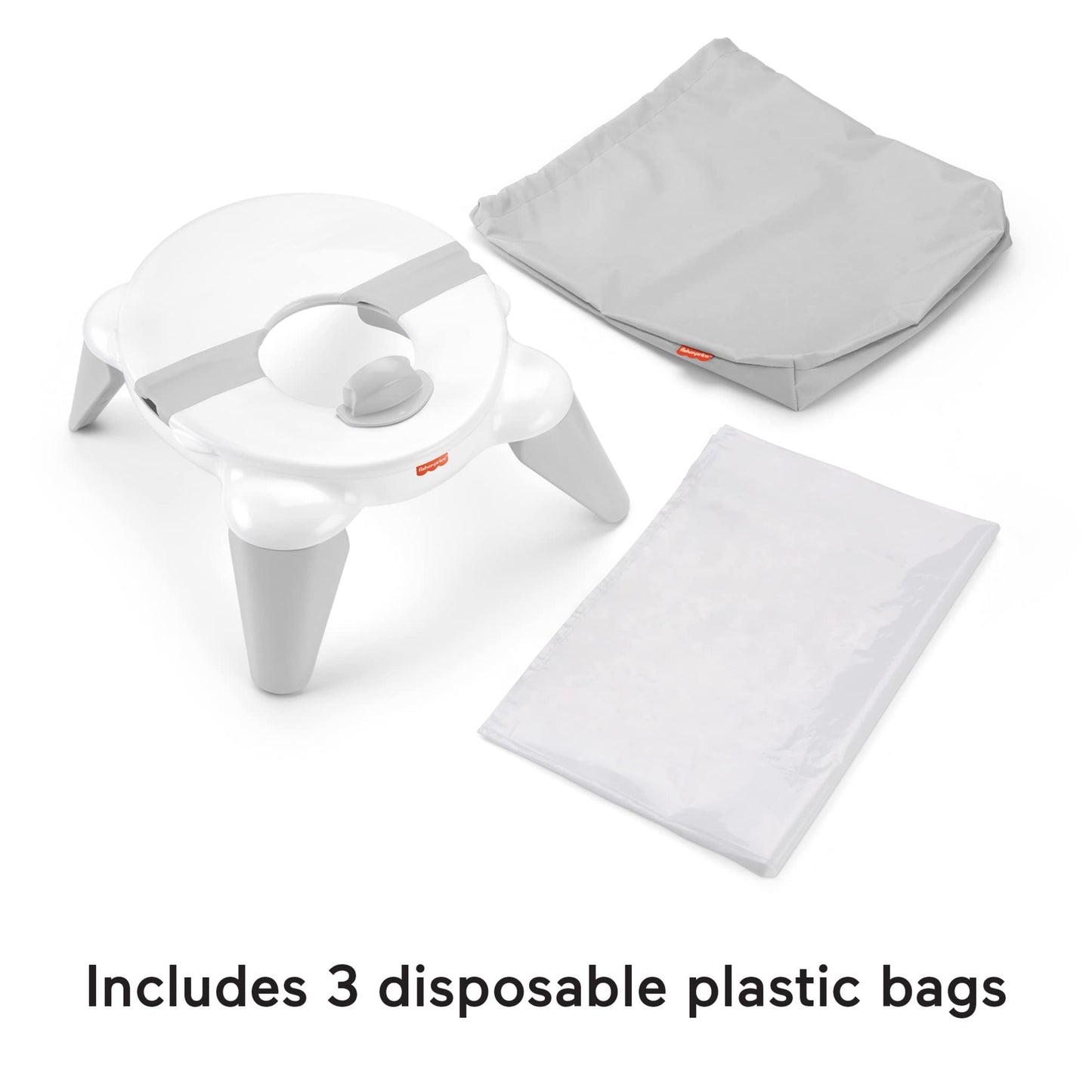 Fisher-Price Baby 2-In-1 Travel Potty - Portable Infant To Toddler Potty Training Toilet And Removable Potty Ring For Travel