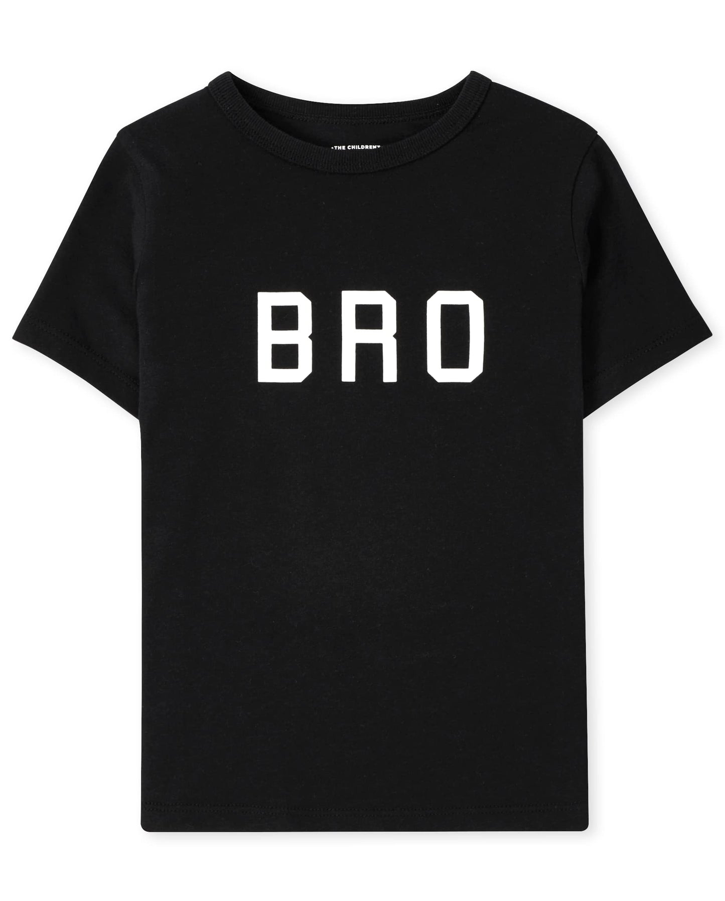 The Children's Place Unisex Baby and Toddler Short Sleeve Family Graphic T-Shirts, Bro Single, 5T US