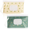 Febsnow 2 Pack Baby Wipes Dispenser, Portable Refillable Wipe Holder Baby Wipes Container Travel Wipes Case Reusable Boho Wet Wi