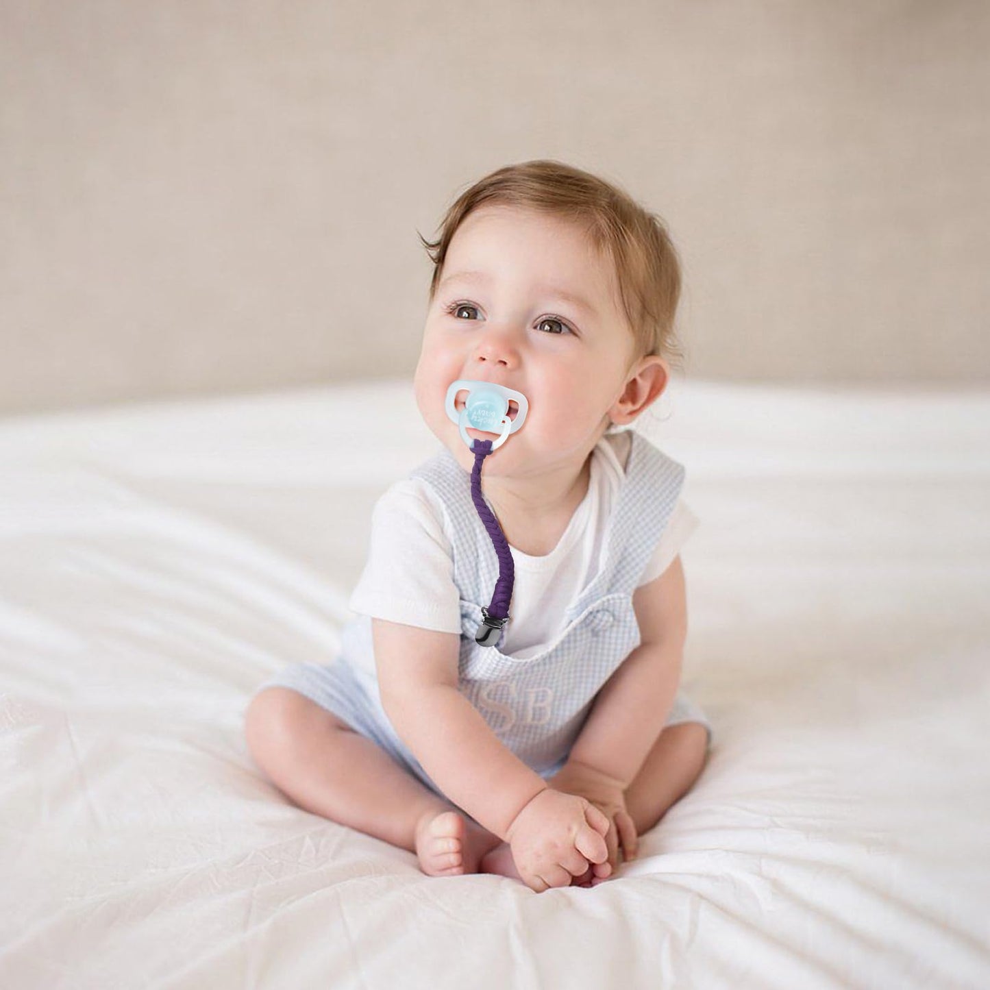 Pokipaw Pacifier Clip For Boys And Girls 6 Pack Baby Pacifier Holder Leash 100% Handmade Braided Fits All Pacifiers & Teething T