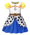 Jurebecia Toddler Girls Cowgirls Costume Princess Dress Up Halloween Costume Fancy Dress Boys Long Sleeve Suit (Yellow, 4T(3-4 Y