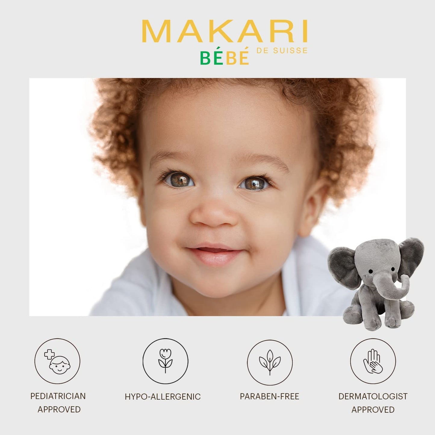 Makari Baby Bath Wash Cleansing Milk 1000 Ml - Gentle 2-In-1 Body Wash And Dry Skin Lotion For Babies - Infused With Sweet Almon