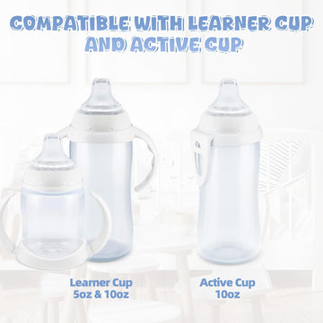 4/6 Packs Replacement Silicone Spout Compatible With Nuk Learner Cup & Active Cup, Soft Transition Spout For Sippy Cups, Leak-Pr