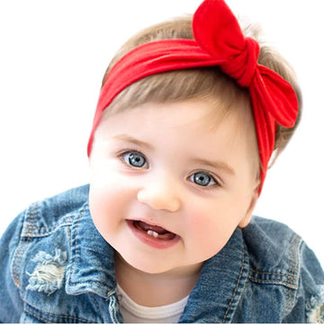 Koolgil Baby Girl'S Cute Toddler Bow Headbands Bowknot Rabbit Hairband Headwear For Daily Life Travel Photography (Royal Blue)