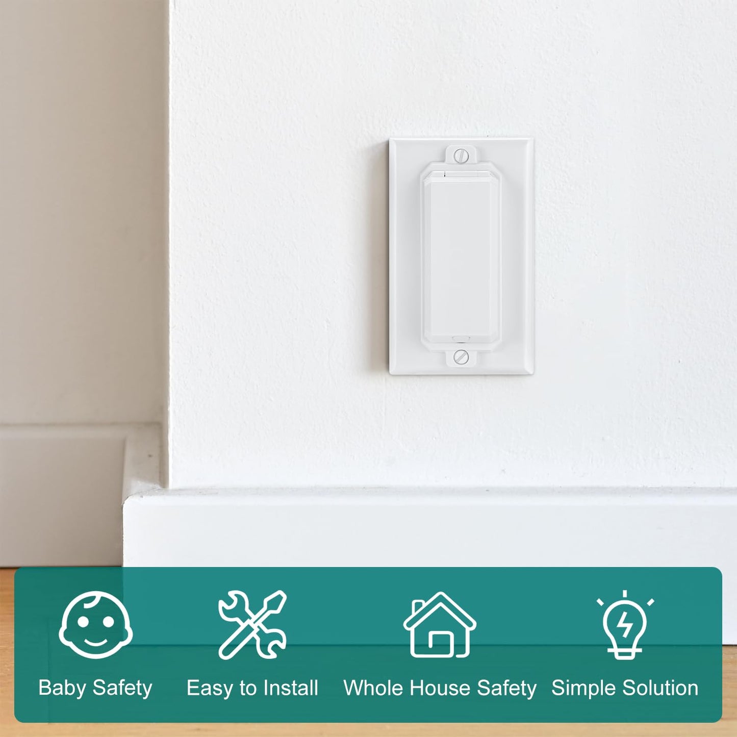 Clymene Light Switch Cover Guard, Child Proof Wall Switch Cover Protects Your Lights Or Switches From Being Accidentally Turned