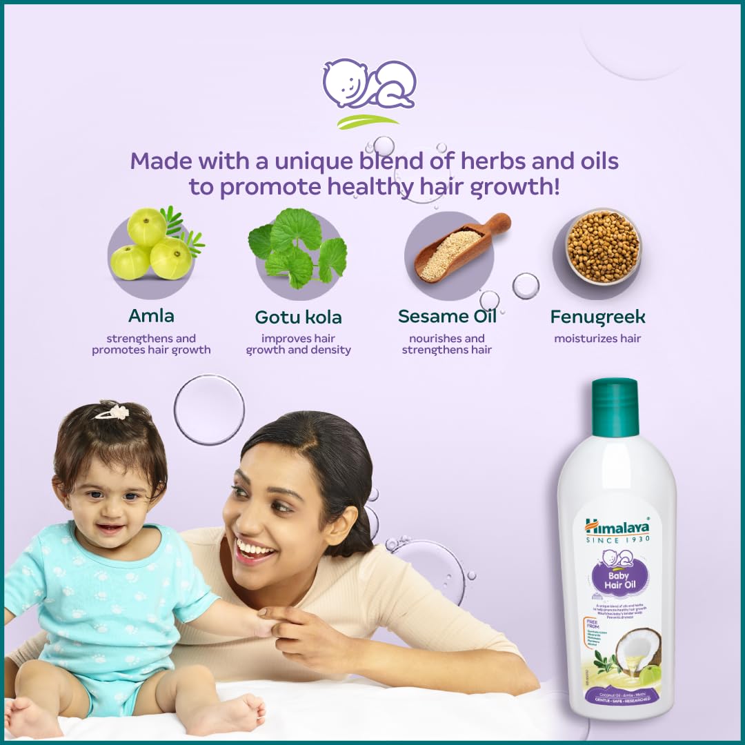 Himalaya Baby Hair Oil, 200Ml