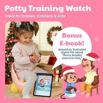 Potty Training Watch For Kids V2 - A Water Resistant Potty Reminder Device For Boys & Girls To Train Your Toddler With Fun/Music