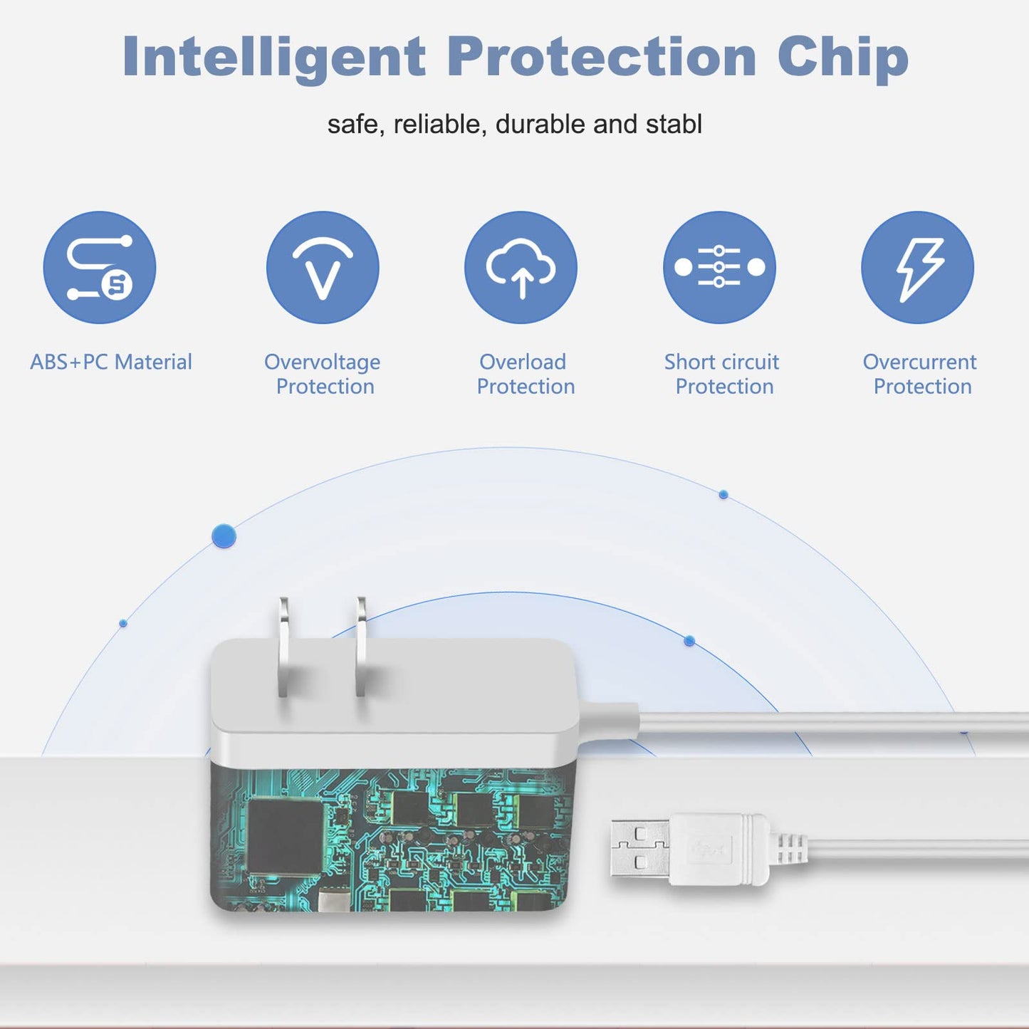 Sgeoypil 5 V Charger Safety Power Cord Compatible With Infant Optics Baby Monitor Unit Dxr-8 Pro Replacement Original Adapter Ca