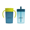 Dr. Brown'S Milestones Straw To 360? Cup Set, Convertible Toddler Training Cup Set With Interchangeable Silicone Straw And 360 D