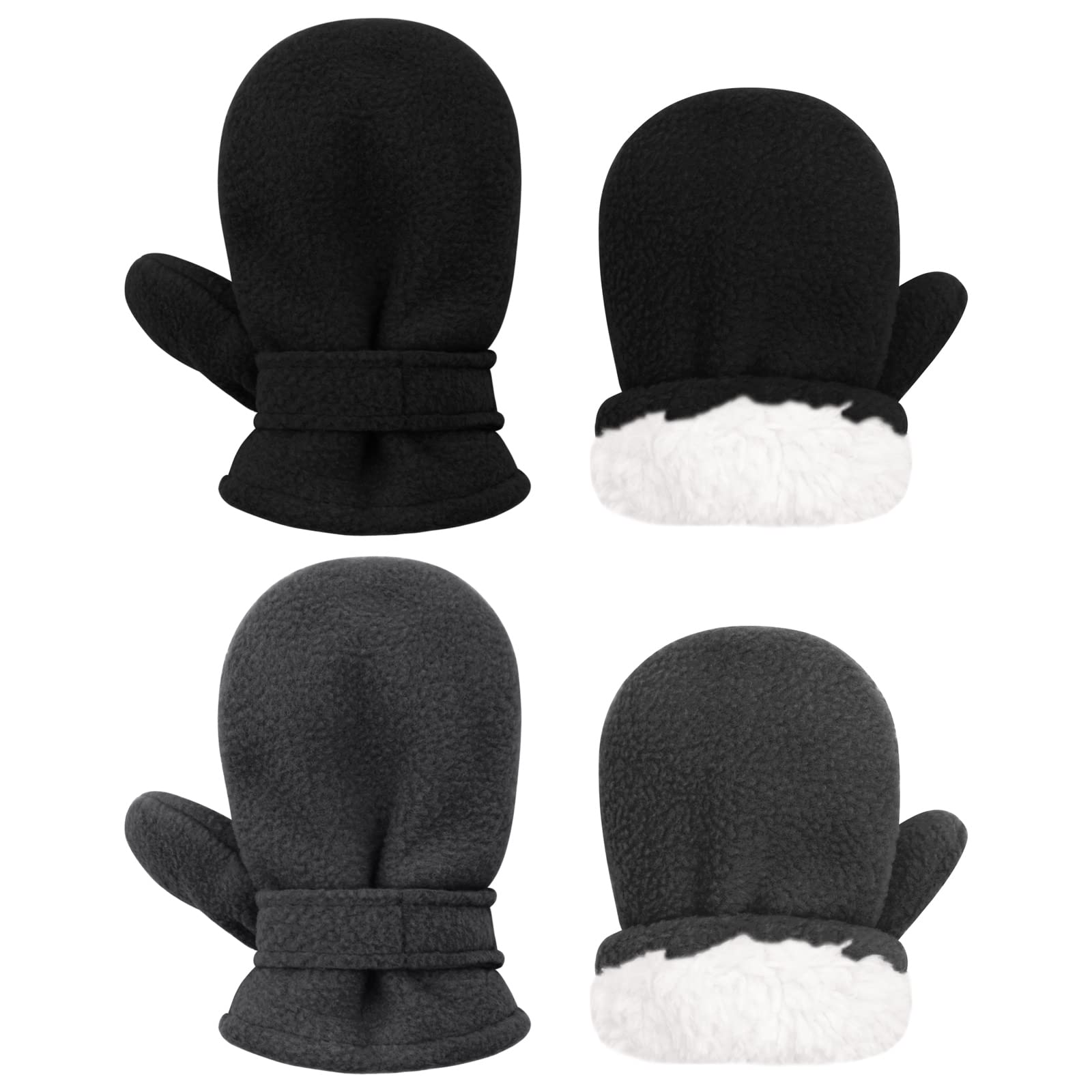 Kids Winter Gloves Toddler Gloves Ages 2-4 Baby Boy Mittens Gloves Black Gloves Kids Mittens For Toddler Girls