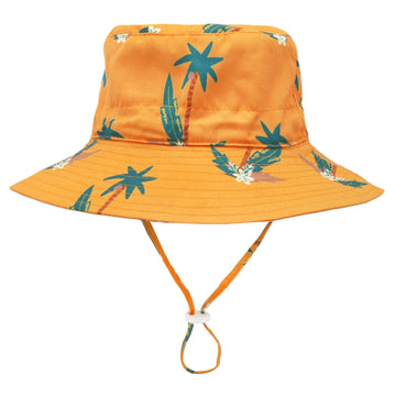Olreco Baby Hat, Coconut Tree, 0-6 Months, Upf 50+ Sun Protection, Bucket Style, Lightweight & Foldable, Perfect For Outdoor Act