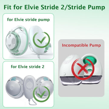 4Pc Duckbill Valves Compatible With Elvie Stride 2/Stride Pump Replacement Parts,For Momcozy,Tsrete Wearable Pumps,Spectra Carac