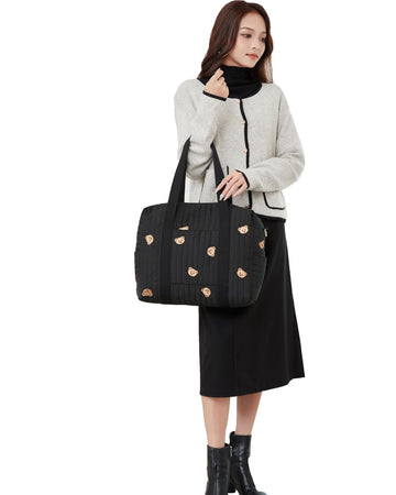 Loradi Convertible Diaper Bag Tote With Insulated Pockets And Stroller Hooks For Travel Newborn