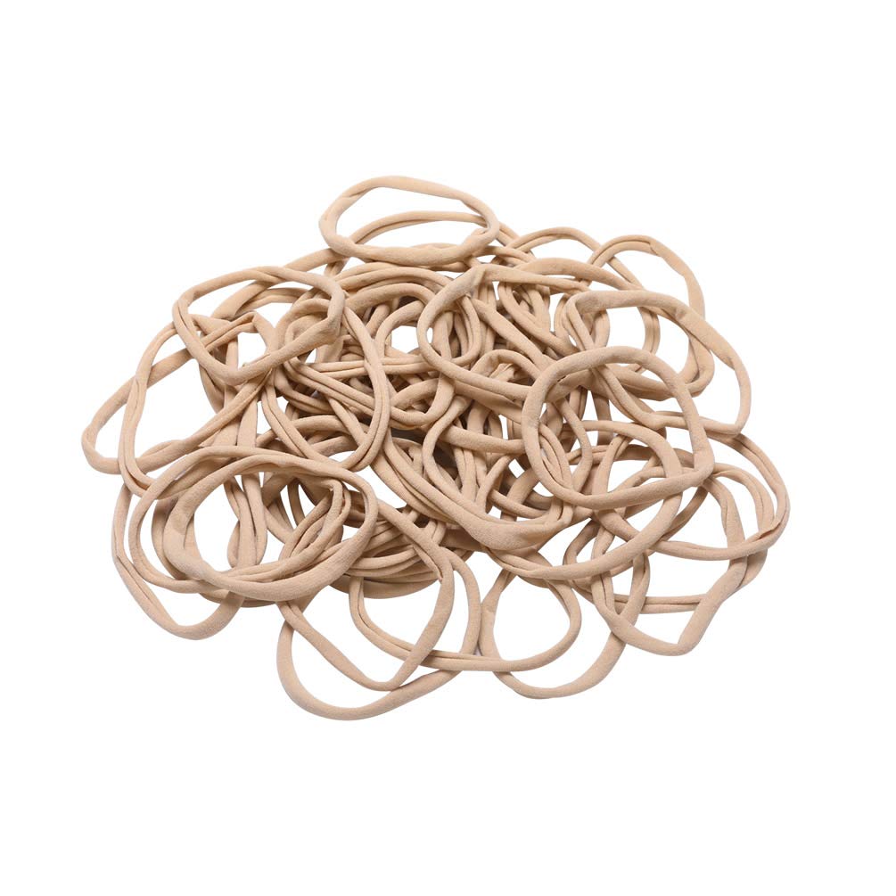 Insowni 200 Pack Bulk Wholesale Super Soft Stretchy Diy Nylon Headbands Hair Bands For Baby Girls One Size Fits All (Khaki)