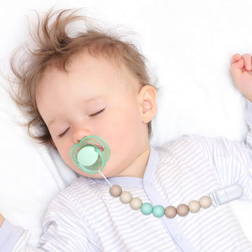 Pacifier Clip For Baby Boys And Girls Birthday Gift 2 Pack (Green)