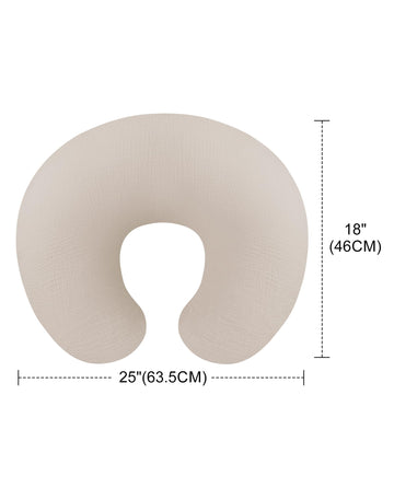 Nursing Pillow Covers, Muslin Nursing Cover For Breastfeeding Pillows, Comfortable For Baby Girls And Boys (Brick)