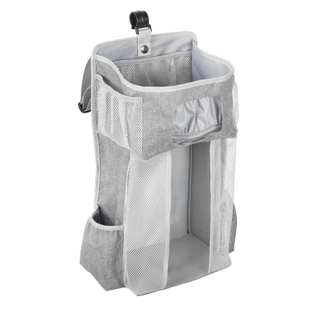 Bnf Baby Crib Bed Hanging Bag Rack Bedside Diaper Organizer Bag Pp Support Plate Gray | Nursery Bedding Sets | Nursery Bedding