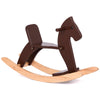 KRAND Rocking Horse Baby Ride On Toy for Kids Wooden Classic Design with Pedal and Safe Backrest Ideal Gift for Toddlers (Classi