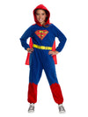 Rubie'S Girl'S Dc Superheroes Superman One-Piece Costume Jumpsuit, Large