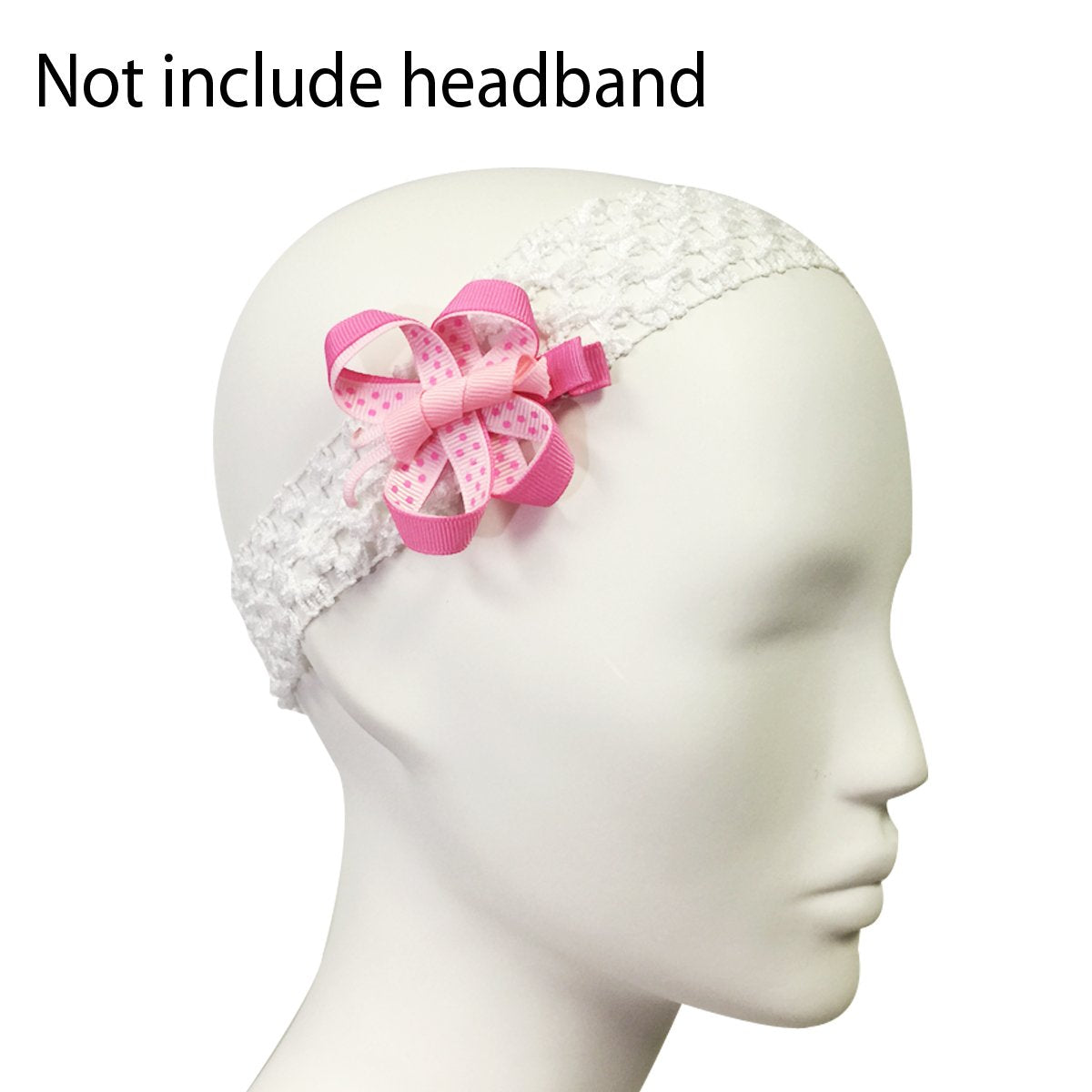 Wrapables Baby Toddler Ribbon Sculpture Hair Clips (Set Of 10)