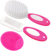 Baby Hair Brush, Cradle Cap Brush, Baby Hair Comb, Baby Hair Brush And Comb Set For Newborns & Toddlers, Baby Brush Soft Bristle