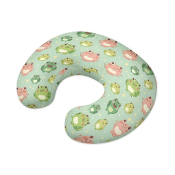 Tongluoye Cute Frog Nursing Pillow Cover For Boy Girl Breastfeeding Pillow Slipcovers Stretchable Newborn U-Shaped Breastfeeding