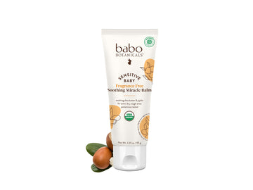 Babo Botanicals Sensitive Baby Fragrance-Free Soothing Miracle Balm - Usda Organic - All-Purpose Salve With Olive Oil & Shea But