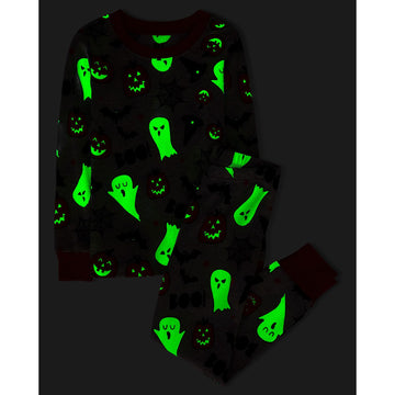 The Children'S Place,Unisex Baby,And Kids, Sibling Matching, Holiday Pajama Sets, Cotton,Ghosts/Pumpkins Halloween,12