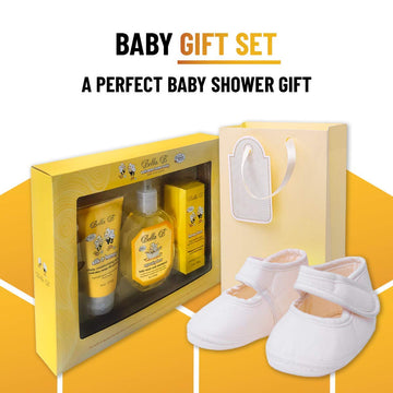 Bella B Baby Starter Set - Baby Shower Gifts - Gift Baskets Baby Grooming Kit - Baby Gift Basket - Baby Bath Kit - Baby Bath Soa