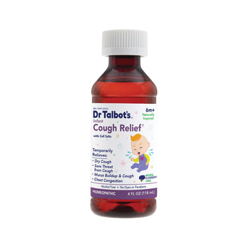 Dr. Talbot'S Infant Cough Relief, Naturally Inspired, For Infants, Includes Syringe, Elderberry Juice Flavor, 4 Fl Oz