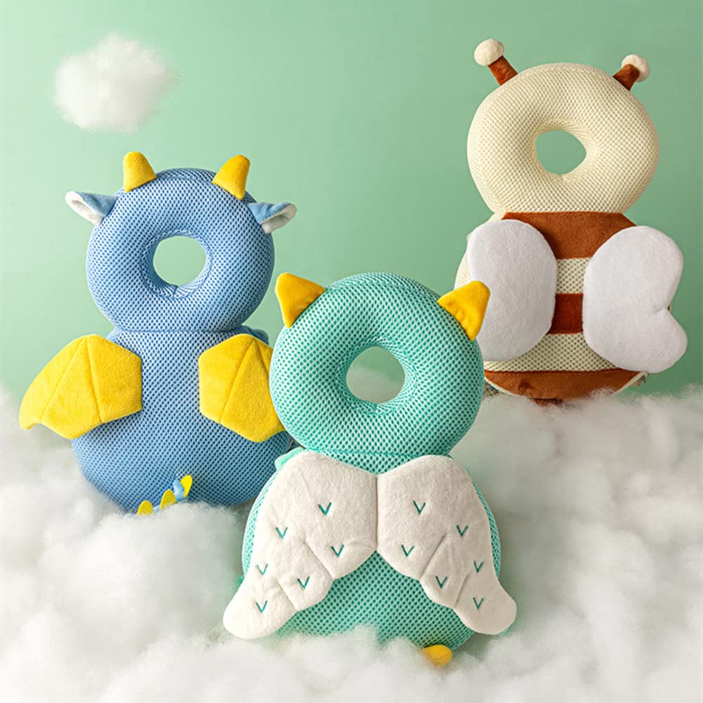Xigui Baby Head Protector & Baby Knee Pads For Crawling, Adjustable Toddlers Head Safety Pad Cushion Backpack, Baby Back Protect