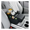 Car Center Console Cover, Armrest Cover for Storing Water Cups, Tissues, Cards, and Phones, 4in1 Center Cover with Soft Leathe