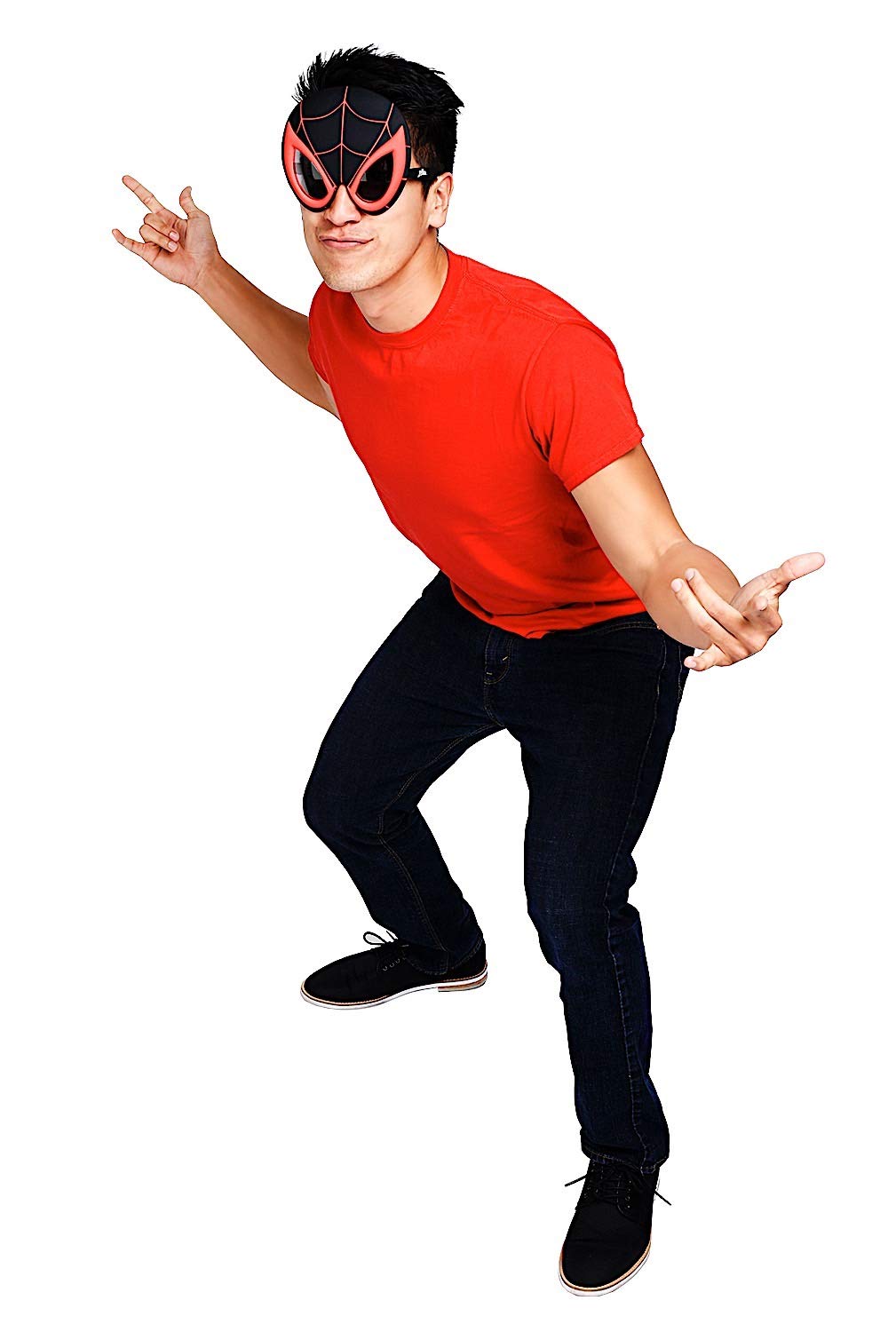 Sun-Staches Spider-Man Miles Morales Sunglasses | Marvel Costume Accessory Mask | Uv400 | One Size Fits Most Kids