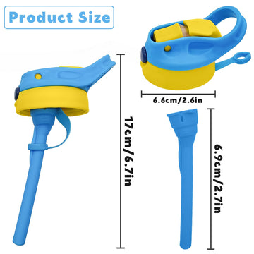 Amgkonp 12Oz Replacement Lid With 2 Straw For Kid Tumbler,2 Pack Leak-Proof And Spill-Proof Straw Lids For Zonegrace Mocaru,Bpa