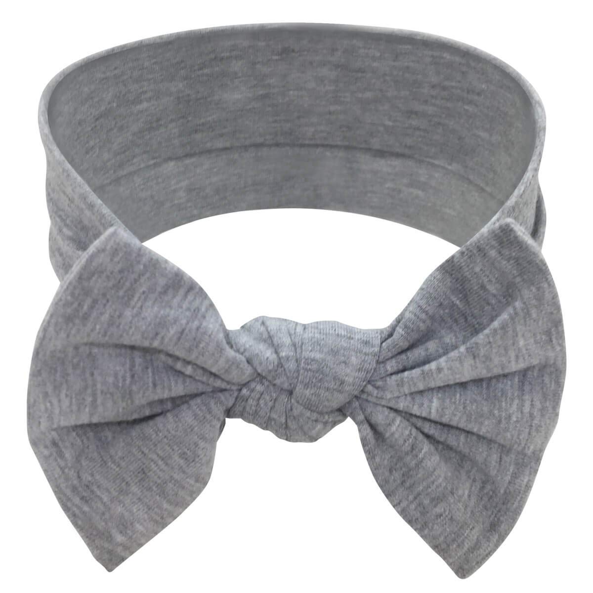 Babygiz Baby Girl Headbands-Infant,Toddler Cotton Handmade Hairbands With Bows Child Hair Accessories (White, Gray, Pink, Powder