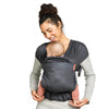Infantino Hug & Cuddle Adjustable Hybrid Wrap - Black Soft And Simple Pressure Relief Ergonomic Wrap Carrier With Quilted Privac