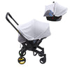Baby Mosquito Net for Car Seat, 2 in 1 Baby Car Seat Cover with UV Protection Sunshade, Summer Carseat Cover Canopy with Two-Way